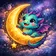 Colorful cartoon dragon avatar with big eyes and friendly expression.