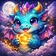 Colorful and friendly cartoon fox avatar with a vibrant orange body, big expressive eyes, and a playful smile against a blue 